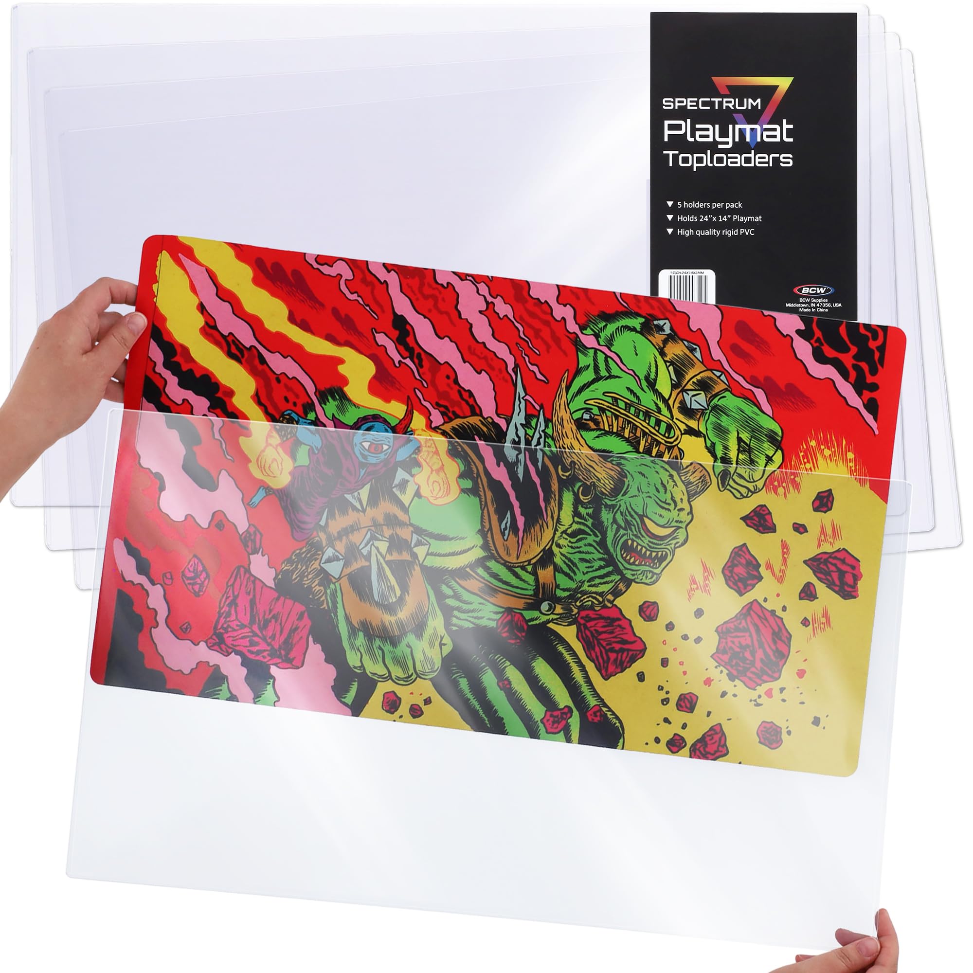 Amazon.com: BCW Spectrum 24x14 Playmat Topload Holder | Rigid